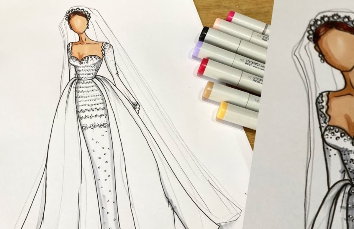 Croqui de vestido personalizado