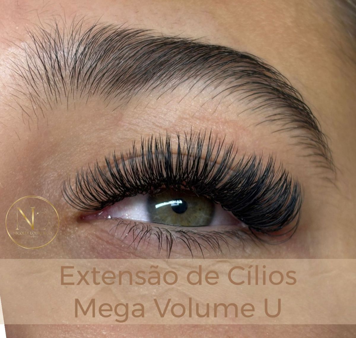 Extensão de cilios Mega volume U