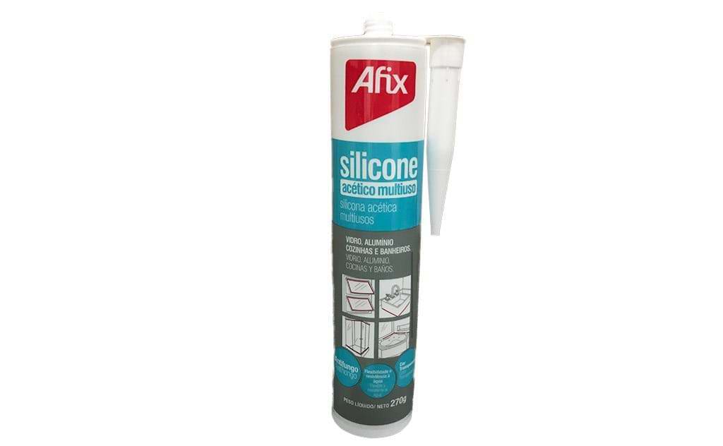 Silicone Acetico Incolor Afix 270Gr