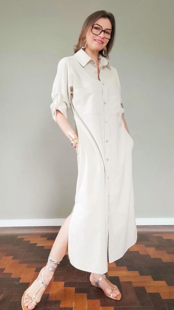 Chemise branco Amora Fashion Hub