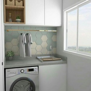 Lavanderia pequena? Anote essas dicas para otimizar o espaço