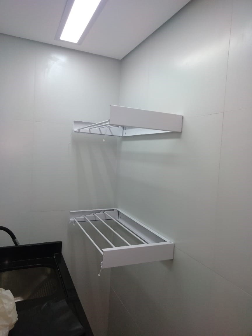 Varal Mágico - Cor branco - Tam. 074cm - 4 varetas