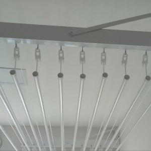 Varal Individual de Parede Branco 10 varetas