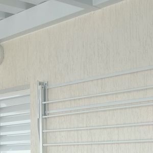 Varal Reclinável de Parede Interno/Externo Branco