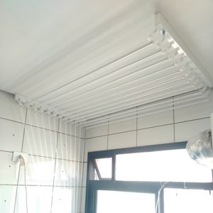 Varal Individual de Teto Branco 12 varetas