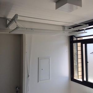 Varal Tradicional de Parede Branco 6 varetas