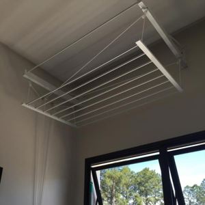 Varal Tradicional de Parede Branco 8 varetas