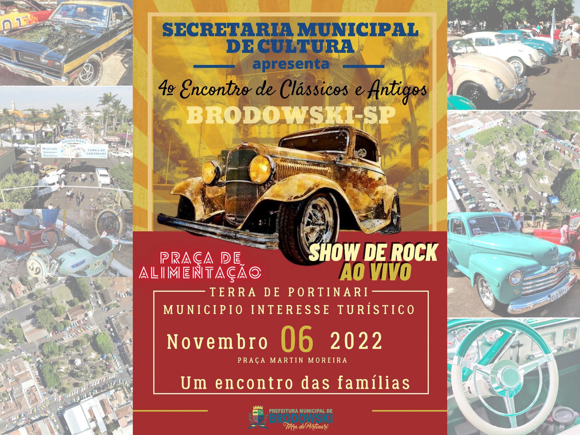 4º Encontro de Carros Clássicos e Antigos do municipio de Brodowski - SP
